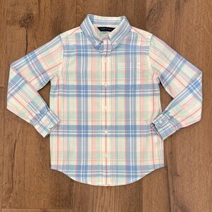 Janie and Jack Plaid Button-Down Shirt